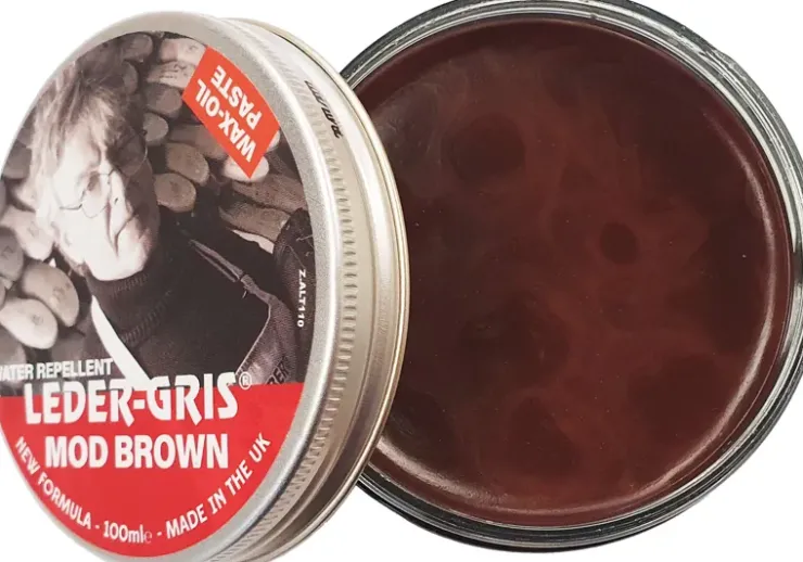 Footwear Cleaning & Proofing-Altberg Leder-Gris Paste - MOD Brown