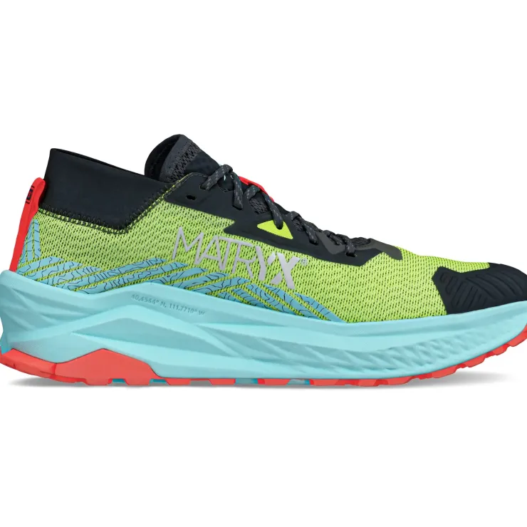 Running Shoes-Altra Mens Olympus 275 Shoes - Black-Yellow