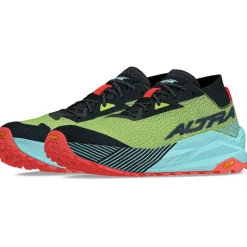 Running Shoes-Altra Mens Olympus 275 Shoes - Black-Yellow