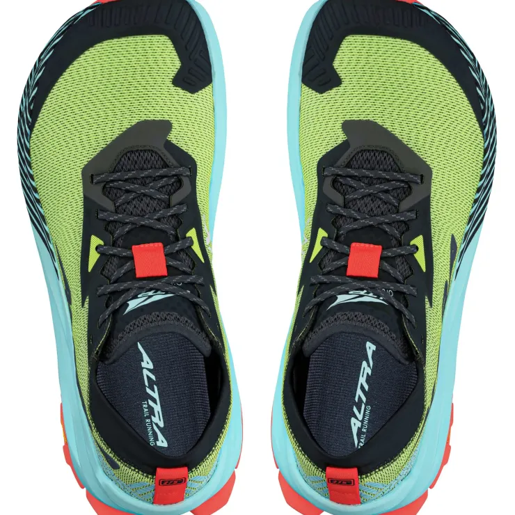 Running Shoes-Altra Mens Olympus 275 Shoes - Black-Yellow
