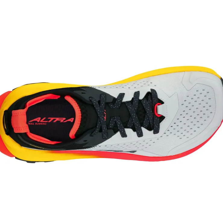 Running Shoes-Altra Mens Olympus 6 Trail Shoes - Grey-Red