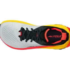 Running Shoes-Altra Mens Olympus 6 Trail Shoes - Grey-Red