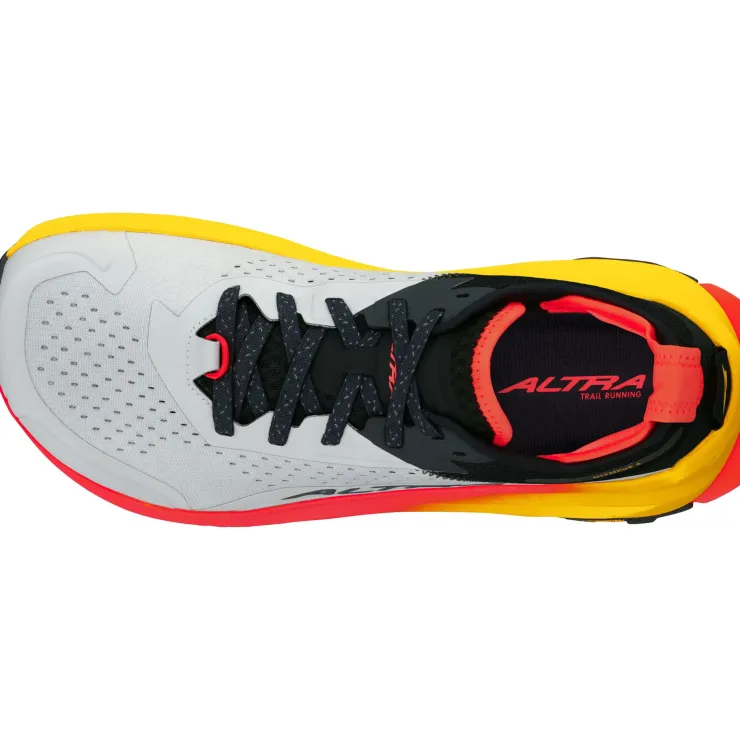 Running Shoes-Altra Mens Olympus 6 Trail Shoes - Grey-Red