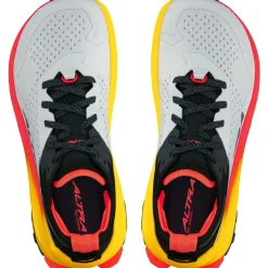 Running Shoes-Altra Mens Olympus 6 Trail Shoes - Grey-Red