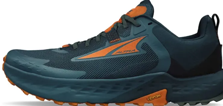 Running Shoes-Altra Mens Timp 5 Shoes - Blue-Orange