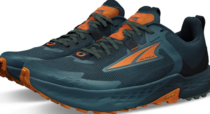 Running Shoes-Altra Mens Timp 5 Shoes - Blue-Orange