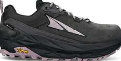 Walking Shoes-Altra Womens Olympus 5 Hike Low GTX Trail Shoes - Gray-Black