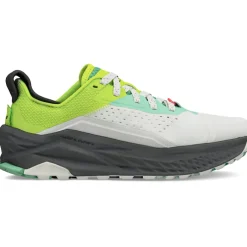 Running Shoes-Altra Womens Olympus 6 Trail Shoes - Gray-Lime