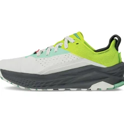 Running Shoes-Altra Womens Olympus 6 Trail Shoes - Gray-Lime