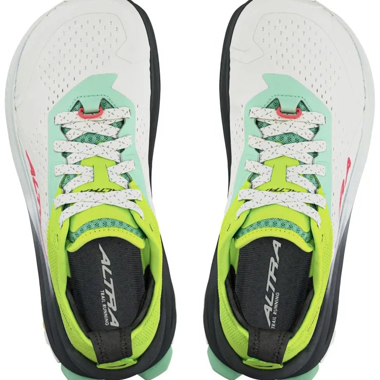 Running Shoes-Altra Womens Olympus 6 Trail Shoes - Gray-Lime