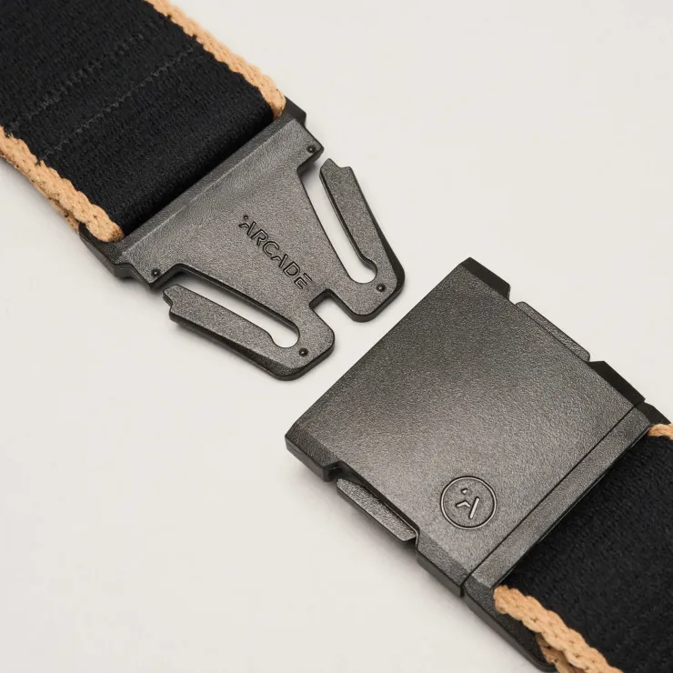 Belts & Braces-Arcade Blackwood Belt - Black-Sand