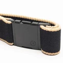 Belts & Braces-Arcade Blackwood Belt - Black-Sand