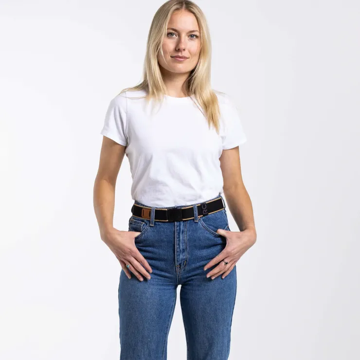 Belts & Braces-Arcade Blackwood Belt - Black-Sand