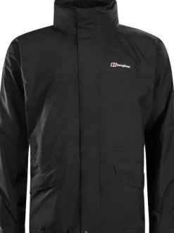 Waterproof Jackets-Berghaus Mens Cornice Jacket IA - Jet Black