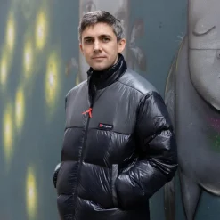 Insulated Jackets|Insulated Jackets-Berghaus Unisex Blockback Down Jacket - Jet Black-Grey Pinstripe