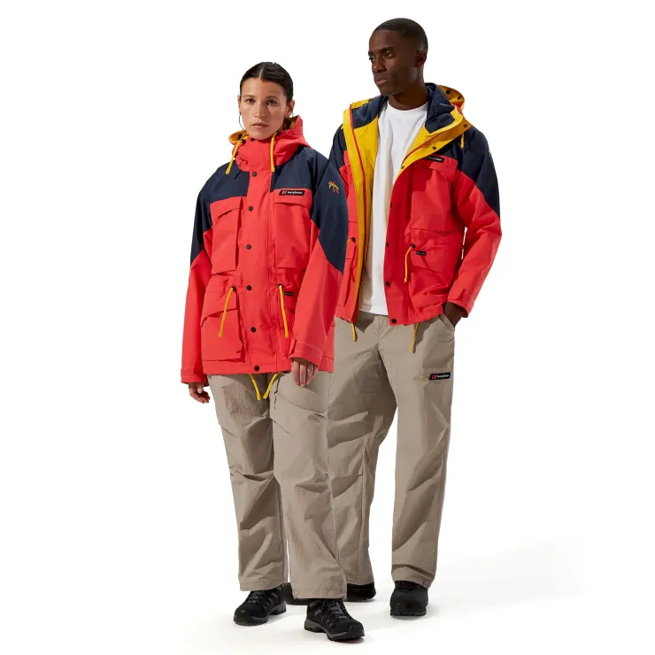 Waterproof Jackets|Waterproof Jackets-Berghaus Unisex Mera Peak 2000 Jacket - Mountain Carmine-Dusk-Amber