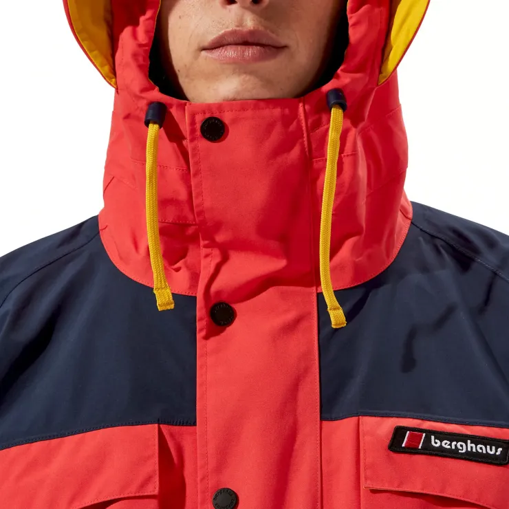 Waterproof Jackets|Waterproof Jackets-Berghaus Unisex Mera Peak 2000 Jacket - Mountain Carmine-Dusk-Amber