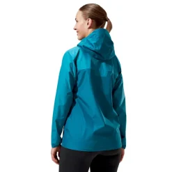 Waterproof Jackets-Berghaus Womens Deluge Pro 3.0 Jacket - Deep Ocean-Jungle Jewel