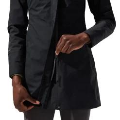 Waterproof Jackets-Berghaus Womens Omeara Long Shell Jacket - Black
