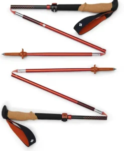 Walking Poles-Black Diamond Pursuit FLZ Trekking Poles - Black-Octane - M/L