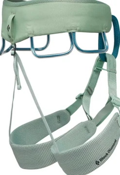 Harnesses-Black Diamond Womens Momentum Harness - Desert Sage