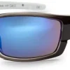 Eyewear-Bloc Eyewear BLOC Delta Sunglasses - Crystal Black-Blue Mirror