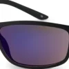 Eyewear-Bloc Eyewear BLOC Hornet Two Sunglasses - Matt Black-Blue Mirror