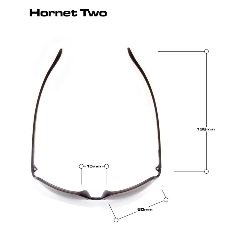 Eyewear-Bloc Eyewear BLOC Hornet Two Sunglasses - Matt Black-Polarised Grey