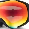 Eyewear-Bloc Eyewear BLOC Mask Goggle - Matt Black-Dark Brown Red Mirror