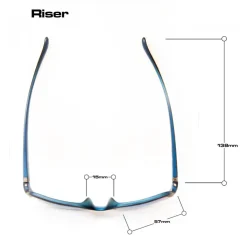 Eyewear-Bloc Eyewear BLOC Riser Sunglasses - Black Blue-Blue Mirror