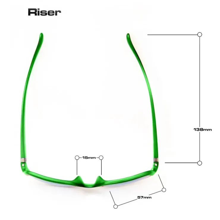 Eyewear-Bloc Eyewear BLOC Riser Sunglasses - Black Green-Green Mirror