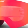 Eyewear-Bloc Eyewear BLOC Thirty-Five Goggle - Matt Black-Brown Red Mirror