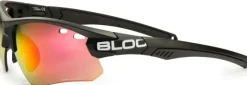 Eyewear-Bloc Eyewear BLOC Titan Sunglasses - Black-Red Mirror