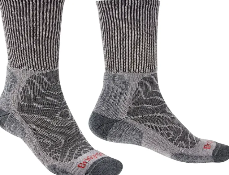 Socks|Socks-Bridgedale Mens Hike Lightweight Socks - Grey
