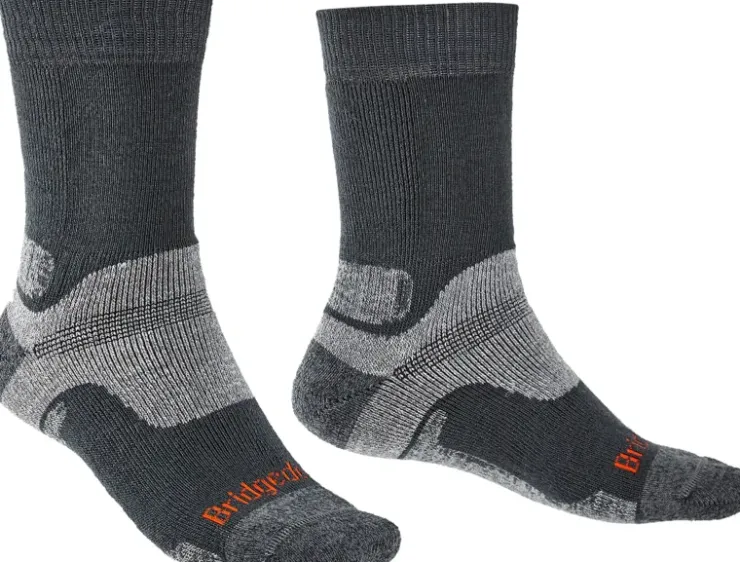 Socks|Socks-Bridgedale Mens Hike Midweight Merino Socks - Gunmetal