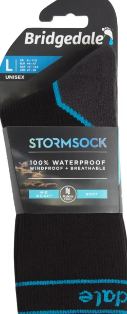 Socks|Socks-Bridgedale Mens StormSock Midweight Boot Sock - Black