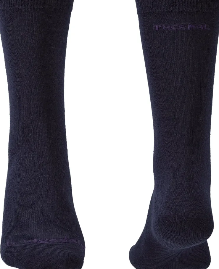 Socks|Socks-Bridgedale Unisex Thermal Liner Socks - Twin Pack - Navy