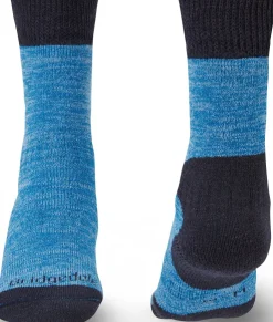 Socks|Socks-Bridgedale Womens Explorer Heavyweight Merino Comfort Boot Socks - Blue Marl