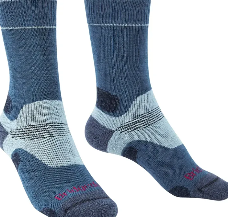 Socks|Socks-Bridgedale Womens Hike Midweight Merino Socks - Blue-Sky