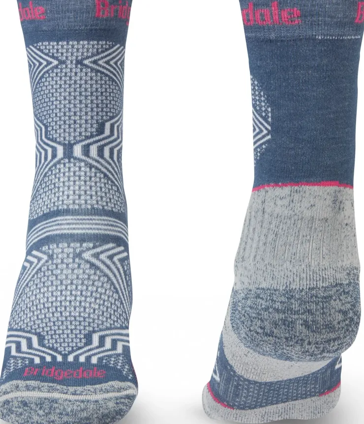 Socks|Socks-Bridgedale Womens Hike Ultralight T2 Coolmax Performance Boot Socks - Dark Denim