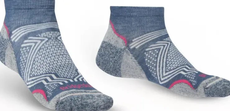 Socks|Socks-Bridgedale Womens Hike Ultralight T2 Coolmax Performance Low Socks - Dark Denim
