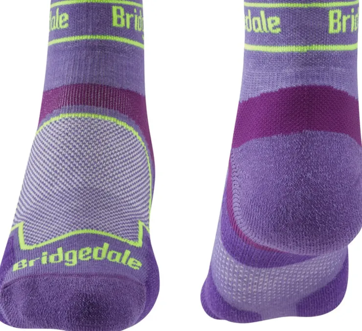 Socks|Socks-Bridgedale Womens TRAIL RUN Ultralight T2 Coolmax Sport Low Socks - Purple