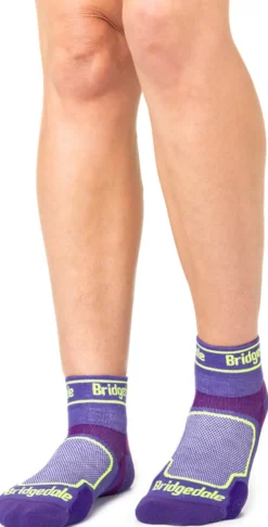 Socks|Socks-Bridgedale Womens TRAIL RUN Ultralight T2 Coolmax Sport Low Socks - Purple