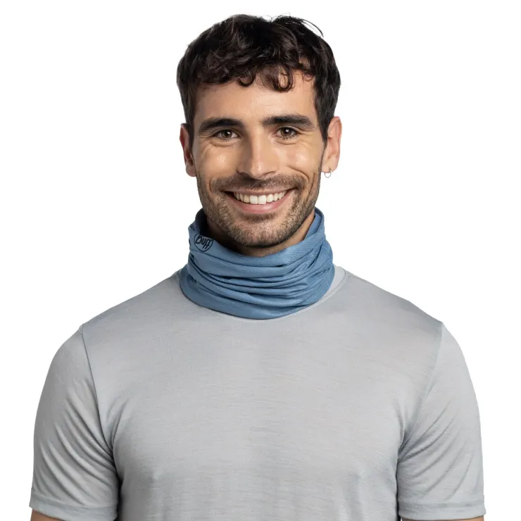 Neck Warmers-Buff Coolnet UV Insect Shield - Solid Slate