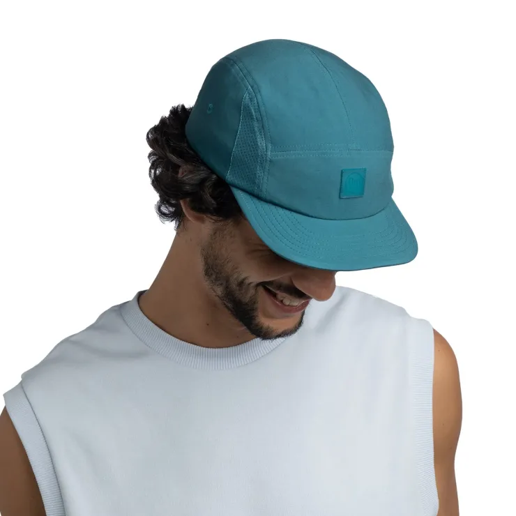 Hats-Buff 5 Panel Go Cap - Solid Teal