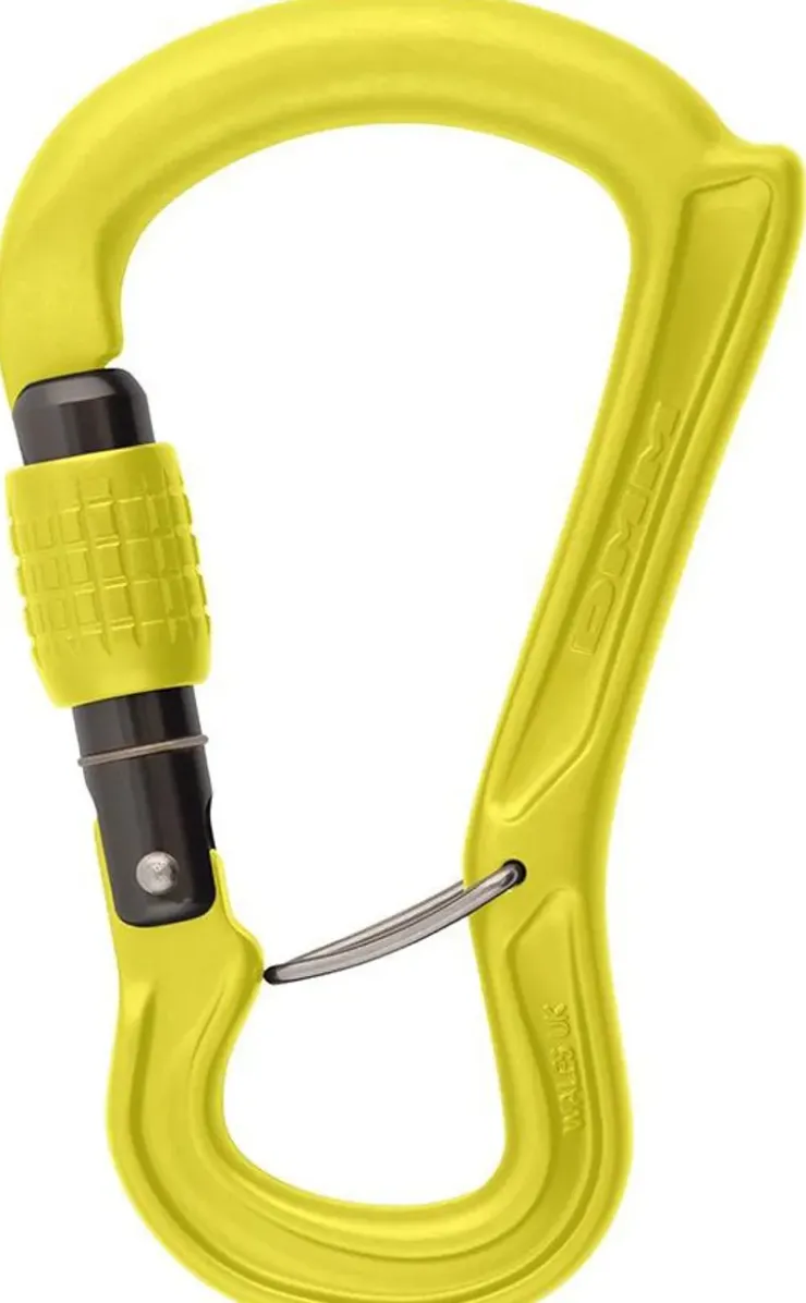 Carabiners & Quickdraws-DMM Ceros Screwgate Carabiner - Lime