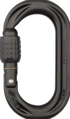 Carabiners & Quickdraws-DMM PerfectO Screwgate Carabiner - Matt Grey