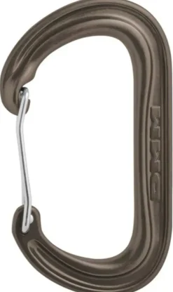 Carabiners & Quickdraws-DMM WallDO Wiregate Carabiner - Matt Grey