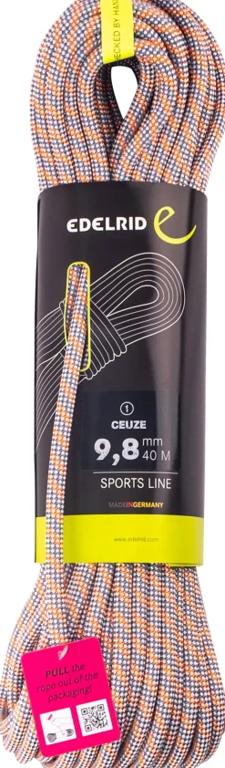 Ropes & Slings-Edelrid Ceuze 9.8mm x 50m Climbing Rope - Icemint-Sahara