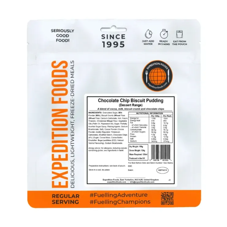 Dessert-Expedition Foods Chocolate Chip Biscuit Pudding - Dessert Range